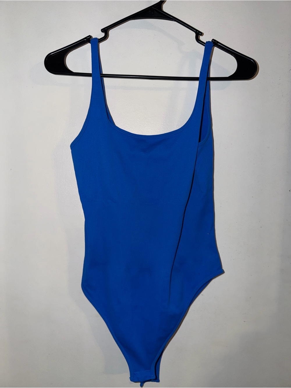 Women’s Scoop Neck Royal Blue Bodysuit